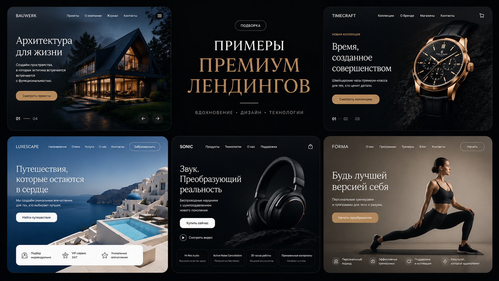Превью премиального лендинга элитной недвижимости